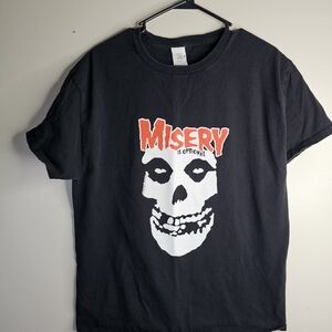 Hanes Black Graphic Tee with Skull Design